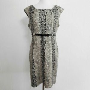 Calvin Klein Tea length dress size 10 with belt